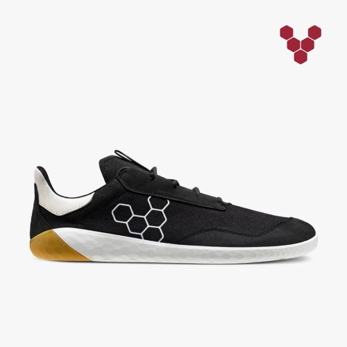 Vivobarefoot Geo Shell Mens Trainers Black UK JHQL